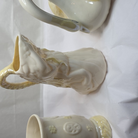 Belleek Erne Vase, Undine Water Maiden Girl Creamer, Swan Creamer - Picture 6 of 11